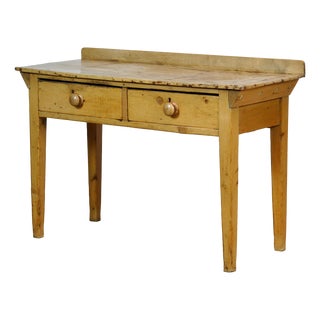 Vintage Console Table in Pine, 1930 For Sale