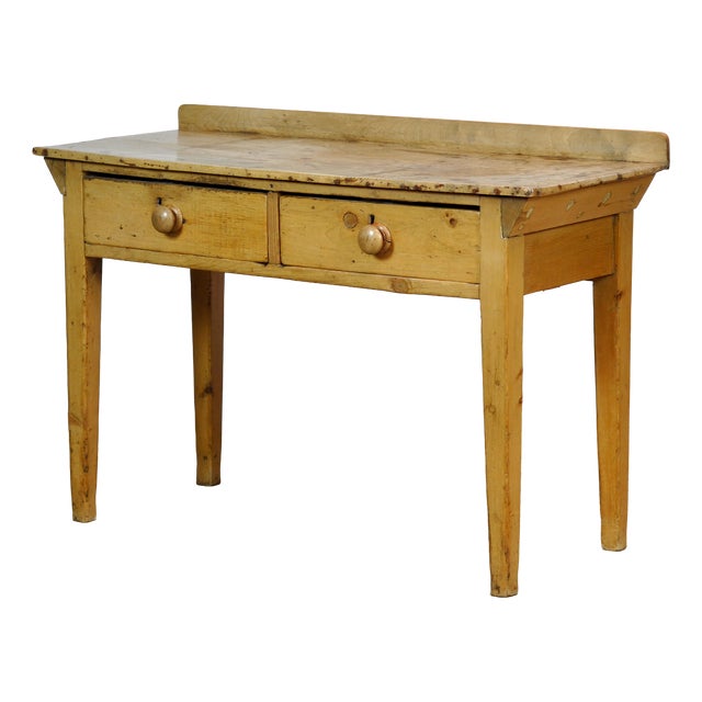 Vintage Console Table in Pine, 1930 For Sale