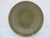 Chinese Longquan Ming style Celadon glazed pottery dish or shallow bowl. Olive green Celadon glazed pottery with carved...
