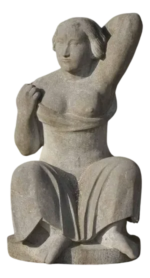 Blue Stone Statue by Jan Keustermans, 1990s