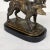 Bronze Antique Bronze Statue of Dog on Black Marble Base For Sale - Image 8 of 13