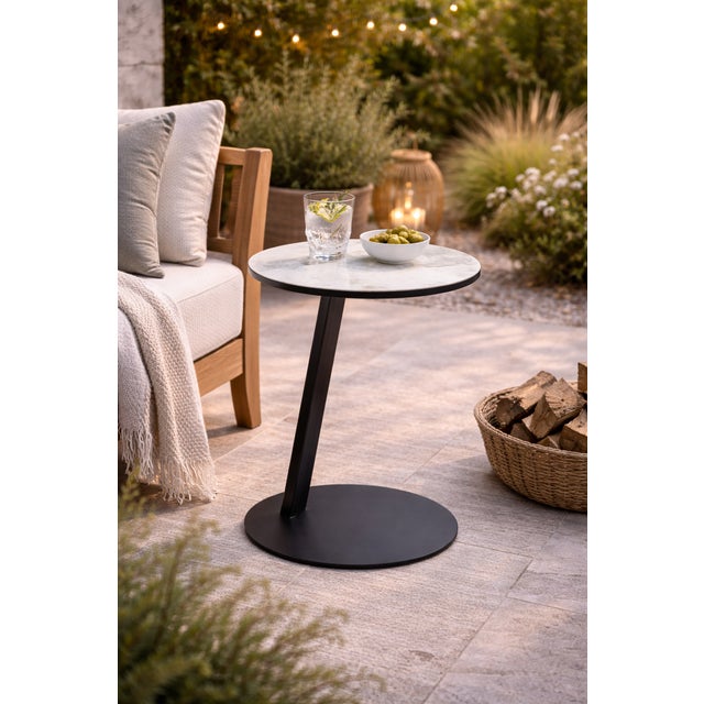 Modern Serene Outdoor Modern Outdoor Side Table For Sale - Image 3 of 9