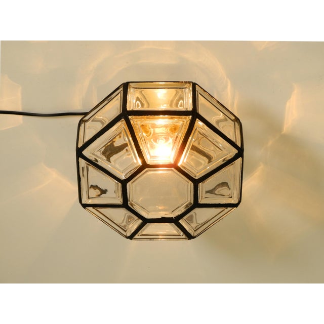 Model 2756 Octagon Ceiling Lamp in Glass from Limburg, 1970s For Sale - Image 11 of 18
