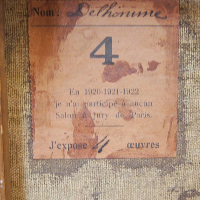 A Delhomme, Entrance to the Castle in Bonneuil, 1920s, Framed For Sale - Image 7 of 8