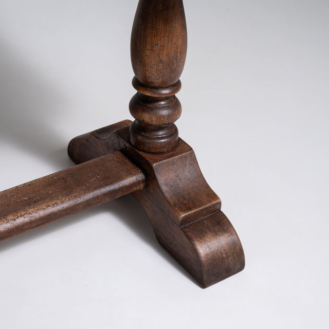 Brown Oak Side Table in Original Patina, Antique, France, 19th Century For Sale - Image 8 of 12