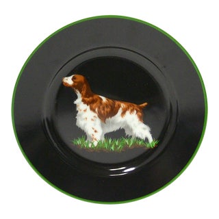 Tiffany & Co. Springer Spaniel Dog Decorative Plate For Sale