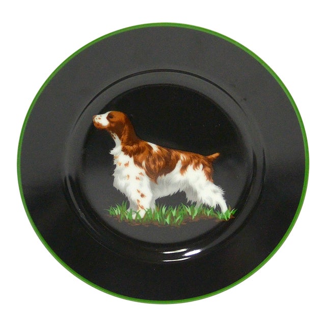 Tiffany & Co. Springer Spaniel Dog Decorative Plate For Sale