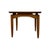 Vintage Mid-Century Modern Square Wooden End Table With Sculptural Base. For Sale In Seattle - Image 6 of 7