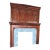 Majestic 9 Feet Vintage 19th Century 3 Tiers (Pieces) Carved Wood With 3 Pieces of Marble Fireplace For Sale