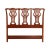 1990s Chippendale Style Carved Mahogany Full Headboard For Sale - Image 13 of 13