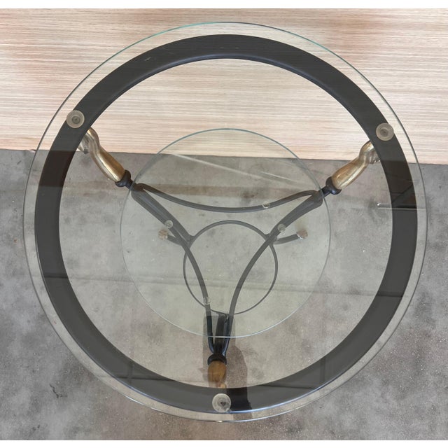 Mid 20th Century Pair of Gilded Wrought Iron Empire Coffee Tables For Sale - Image 4 of 18