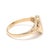 Stones: diamond single cut Ring Size 5 Rise off of Finger: 2.4 mm Length: 10.7 mm Weight: 1.4 dwts. / 2.2 grams Stamps:...