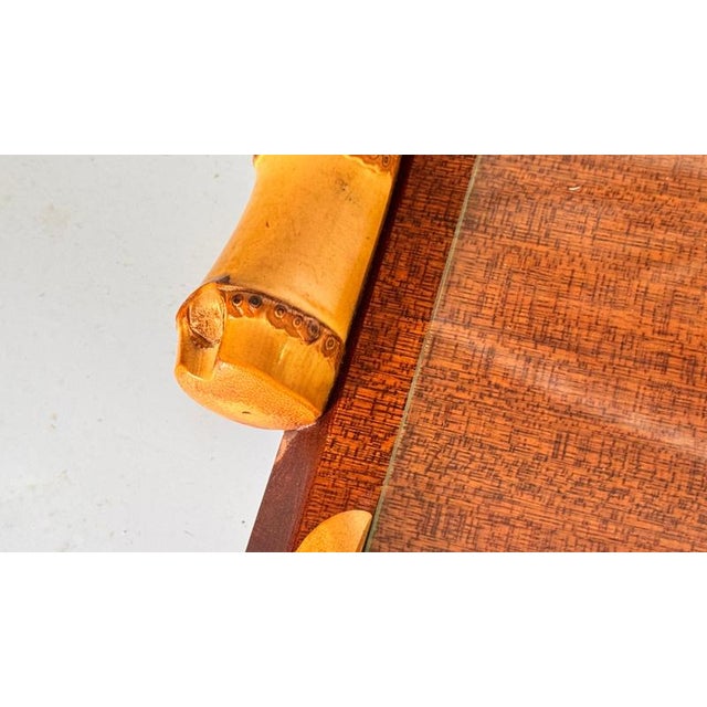 Beige French Wooden Cheese Tray with Glass Plate and Knife Slot, 1970s For Sale - Image 8 of 12