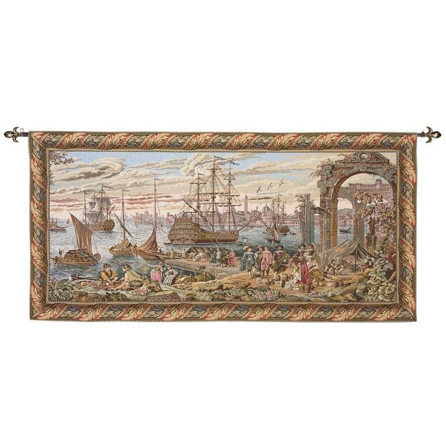 This tapestry is fully lined incorporating a sleeve along the top for hanging with a Hines hanging rod. Alternatively,...