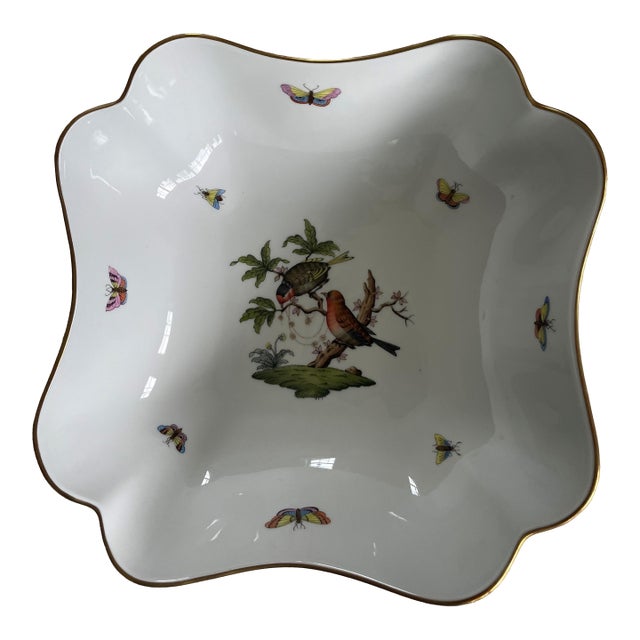 1990s Herend Handpainted Bowl For Sale