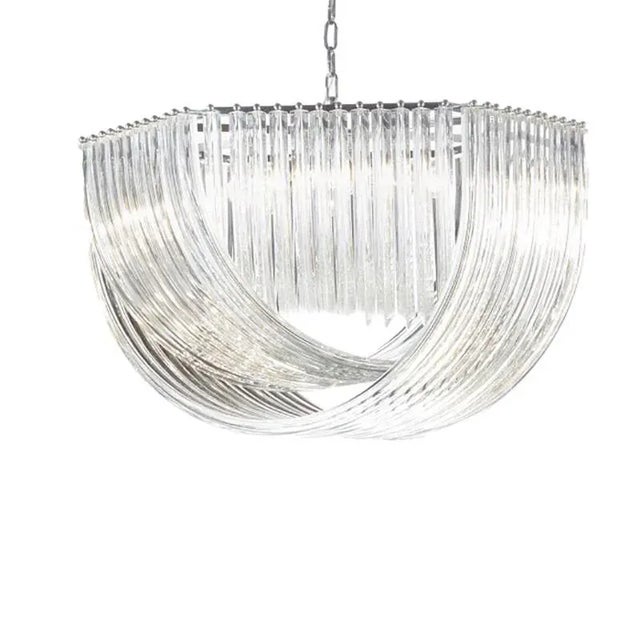 Hexagonal Bundled Triedro Murano Glass Chandelier by Simoeng For Sale - Image 6 of 6