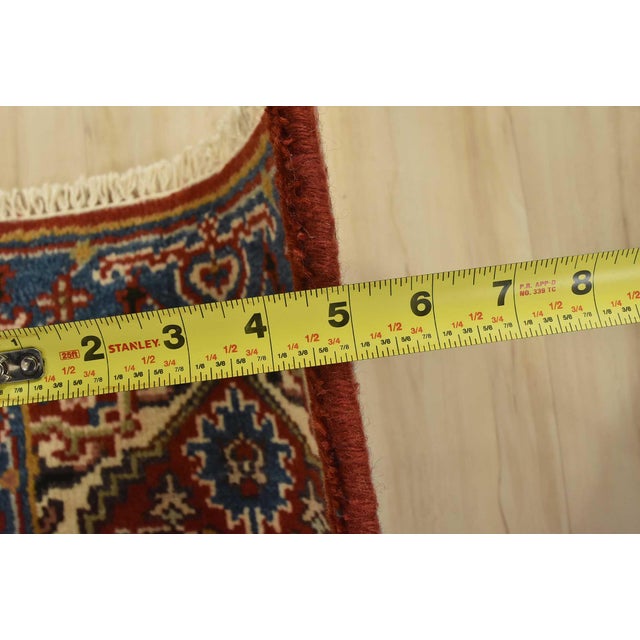 Heriz Rug 2’1” X 3′ Red Wool Traditional Hand-Knotted Oriental Carpet For Sale In Philadelphia - Image 6 of 7
