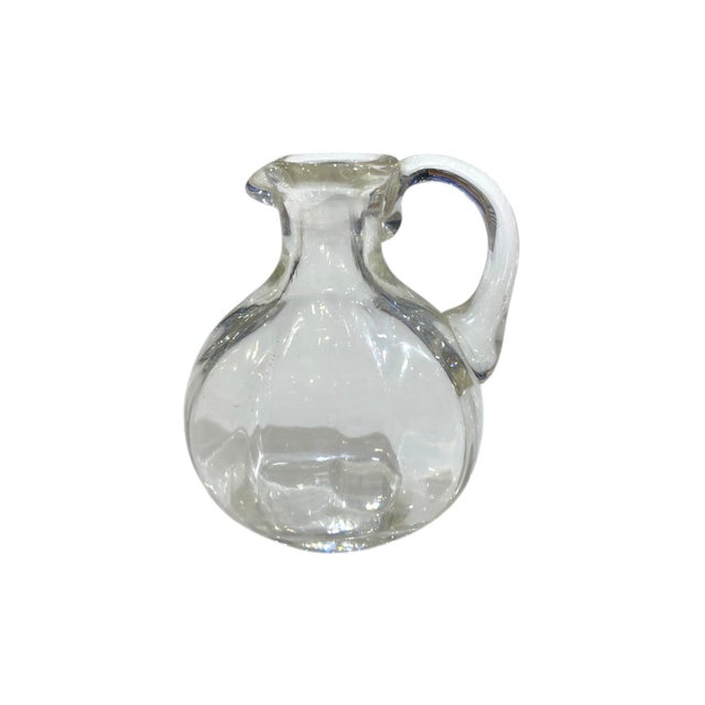 Mid 20th Century Arthur Krupp Milano Oil and Vinegar Glass and Silverplate Cruet Set - 3pcs, Gio Ponti Style For Sale - Image 12 of 16