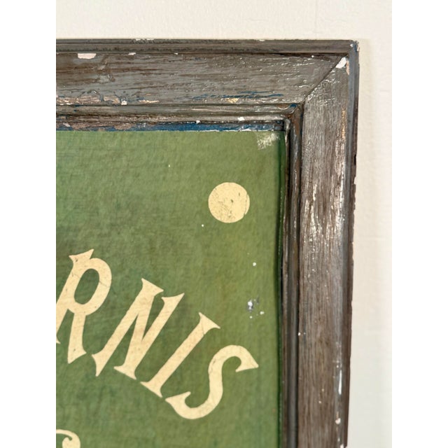 French Vintage French Trade Sign From Paris For Sale - Image 3 of 8