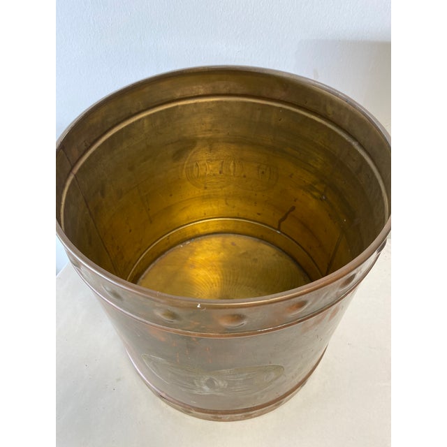Mid Century Brass Cachepot For Sale - Image 4 of 7