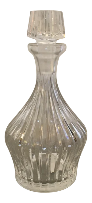 Mid 20th Century Fluted Glass Carafe With Stopper