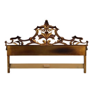 Hollywood Regency Cast Metal King Size Headboard For Sale