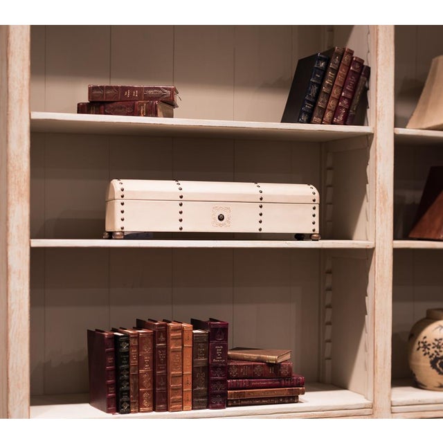 Traditional Sarreid Telescope Box Traditional Antique White For Sale - Image 3 of 4