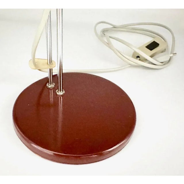 Brown Mid-Century Table Lamp attributed to Stanislav Indra for Combi Lux, 1970s For Sale - Image 8 of 10