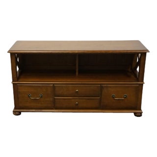 Ethan Allen British Classics Solid Maple Contemporary Traditional Console Credenza W. File Cabinets 29-9447 For Sale