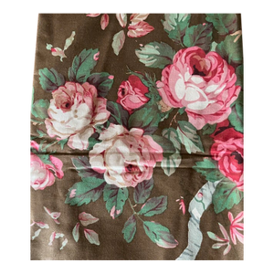 4.7 Yards Rose Cummings Chintzes 'Sackville West' Glazed Cotton Chintz Fabric c.1978