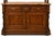 Portuguese, 19th century, in mahogany wood, with three drawers and two doors. Marble top. Bronze hardware. Minor flaws and...