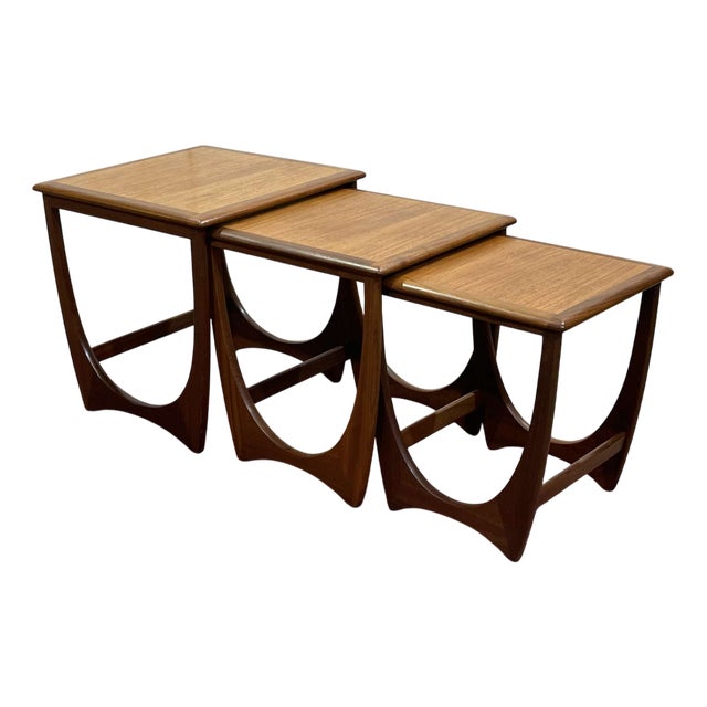 Astro Nesting Tables in Teak from G-Plan, 1970s, Set of 3 For Sale