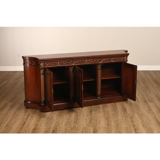 EJ Victor Mahogany Neoclassical Louis XVI Style Sideboard For Sale - Image 12 of 18