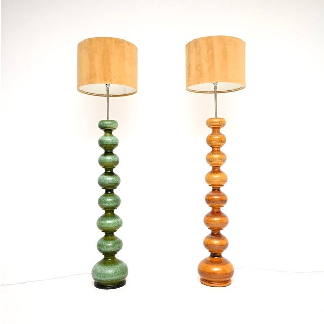 Vintage Ceramic Bubble Floor Lamps by Kaiser Leuchten from Kaiser-Leuchten, 1960, Set of 2 For Sale - Image 11 of 11