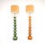 Vintage Ceramic Bubble Floor Lamps by Kaiser Leuchten from Kaiser-Leuchten, 1960, Set of 2 For Sale - Image 11 of 11