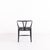 CH24 Wishbone Chair in Black with Black Paper Cord Seat by Hans J. Wegner, 1950s For Sale - Image 4 of 11