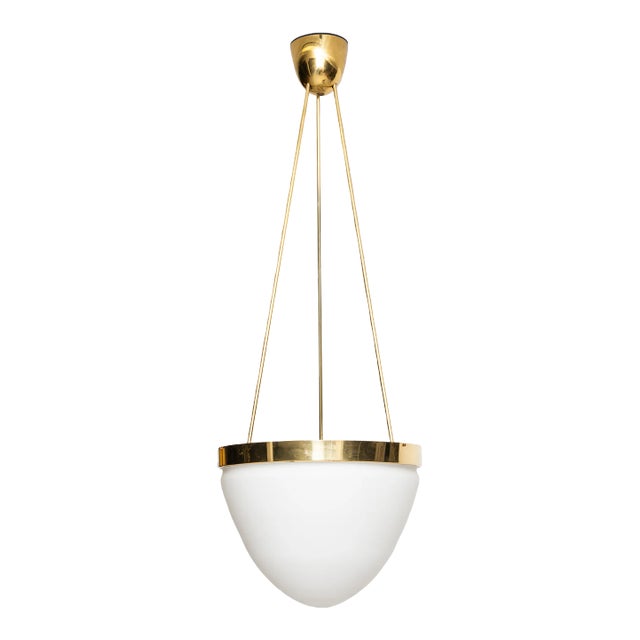 Brass Moon Ceiling Lamp by Lars Bylund for Ateljé Lyktan, 1980s For Sale