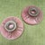 A lovely matched pair of Rookwood Pottery candle holders dates to 1919 with a soft matte pink glaze, characteristic of the...