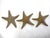 Delightful set of 3, life size, solid brass starfish, made in Korea circa 1960's. Fantastic detailed castings. Each over...