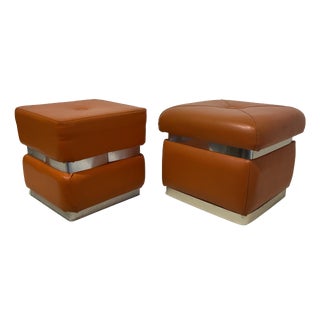 Vintage Poufs, 1974, Set of 2 For Sale