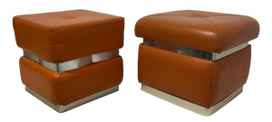 Vintage Poufs, 1974, Set of 2