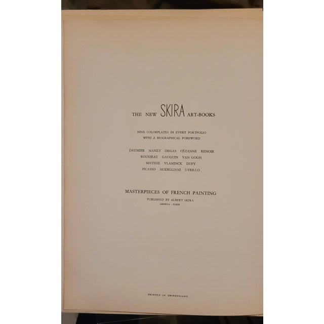 1940s Rare HTF Authentic Original Matisse Color Plate/Lithograph "Girl on a Red Background " Skira Publisher-Artist's Private Collection For Sale - Image 5 of 6