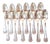 Coquille Table Spoons with Engraved Initials from Ercuis, 1950s, Set of 12 For Sale