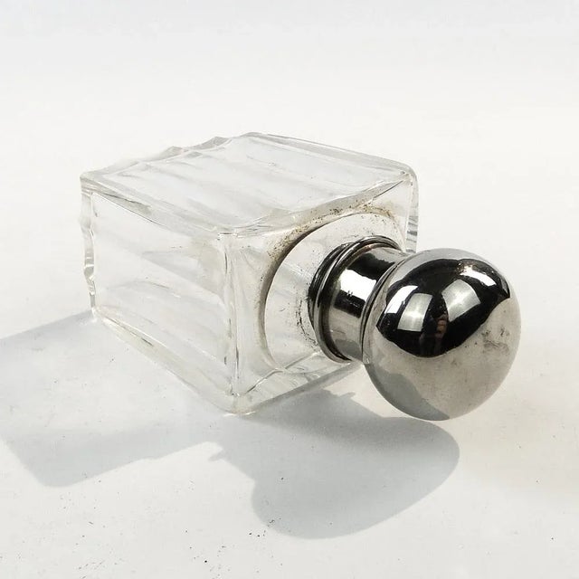 Art Deco Crystal Flask, France, 1930s For Sale - Image 10 of 13