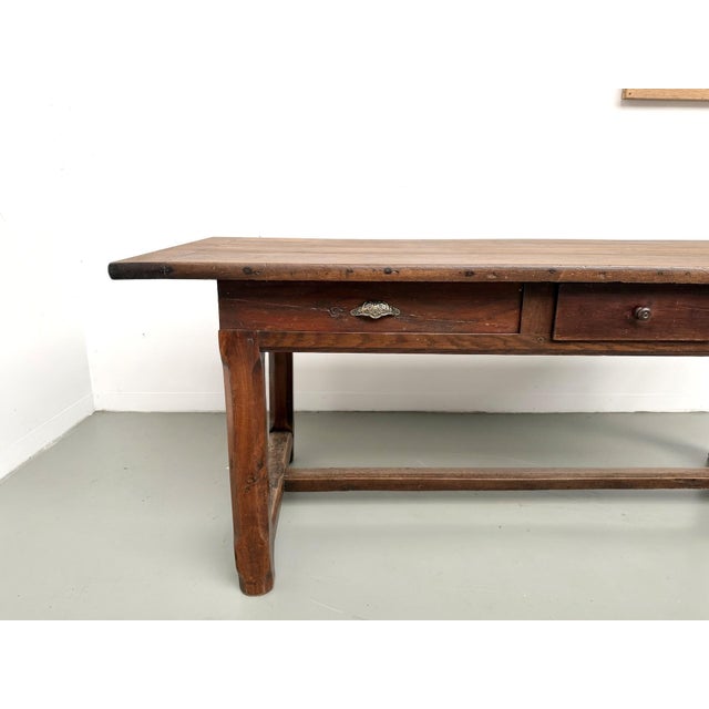 20th Century Oak Farmhouse Table, 1890s For Sale - Image 4 of 18