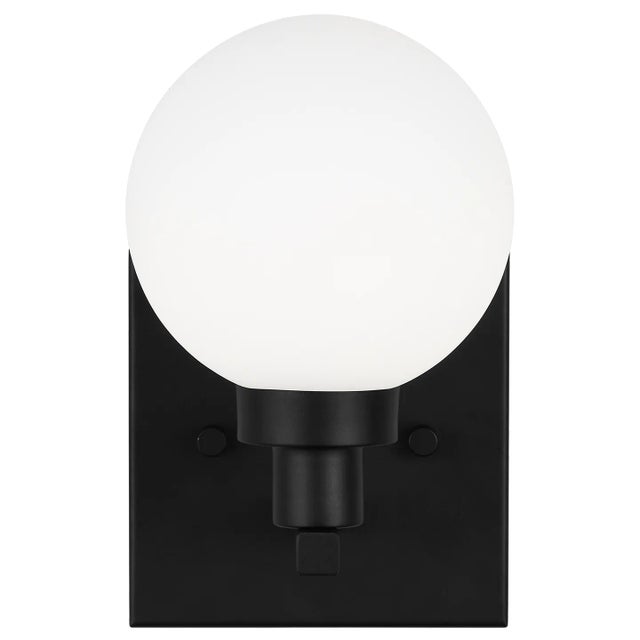 Modern Sean Lavin By Visual Comfort Studio Clybourn 1-Light Bath Vanity Sconce in Midnight Black For Sale - Image 3 of 3