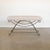 French Panoplie Iron Loop Bench, Brown Stripe For Sale - Image 3 of 9
