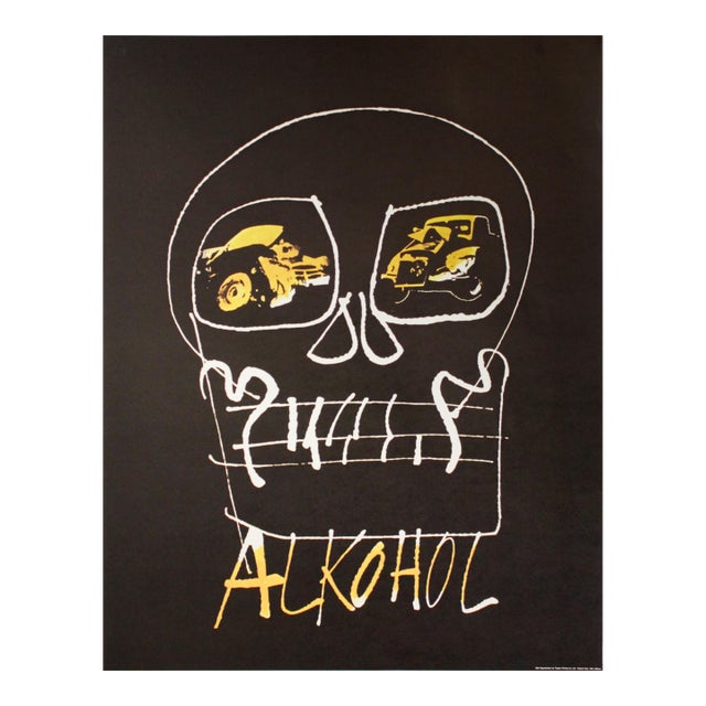 1994 Original Czech Poster, Alkohol (The 100 Best Posters Collection) For Sale