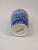 Late 19th Century Blue & White Vase With Birds and Flowers For Sale - Image 4 of 5