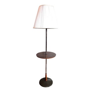 Mid-Century Tray Table Floor Lamp For Sale
